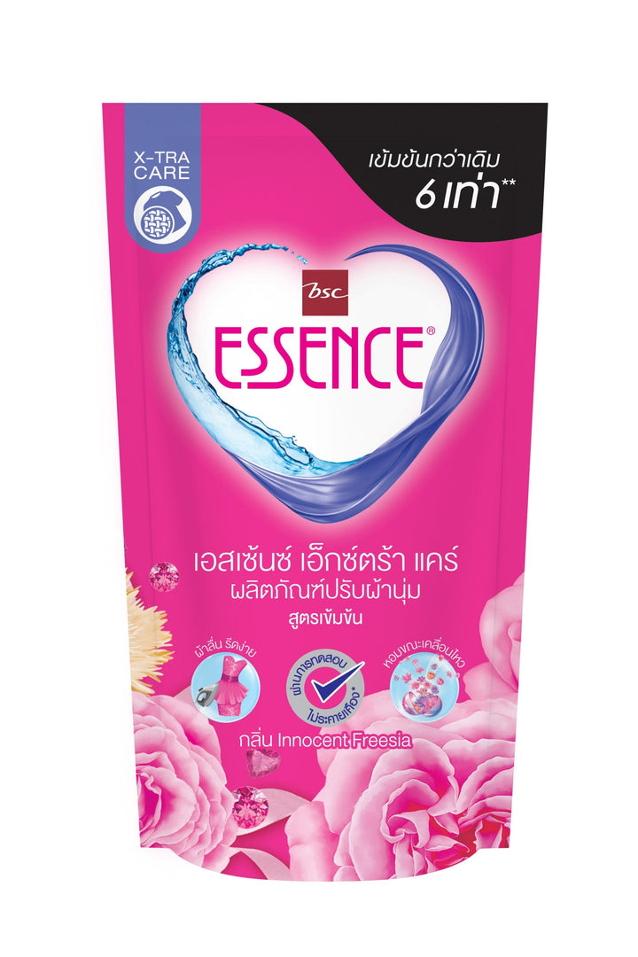 Essence ผลิตภัณฑ์ปรับผ้านุ่มเอสเซ้นซ์สูตรเข้มข้น 6 เท่า กลิ่น INNOCENT FREESIA 550 มล. (จำนวน 3 ถุง) ICCSHOPPING