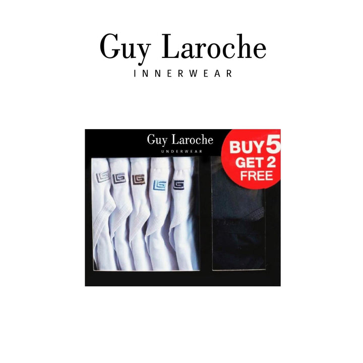 Guy Laroche กางเกงในชาย รุ่น PACK 7 ชิ้นสุดคุ้ม ( สีขาว 5 ) และสีเทา,สีดำ (JUS4902R5WH) ICCSHOPPING