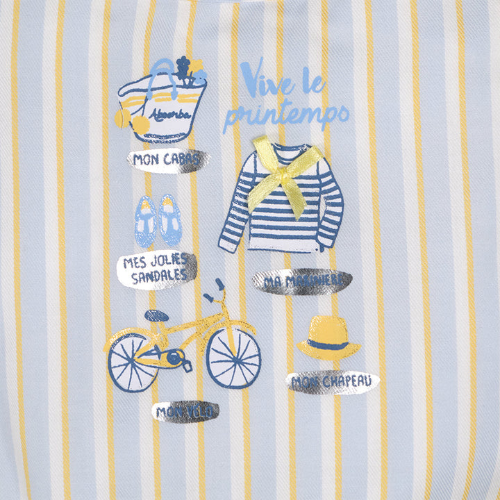 แอ็บซอร์บา ชุดเดรส ชายระบาย สำหรับเด็กอายุ 1 - 3 ปี คอลเลคชั่น Bicyclette ICCSHOPPING