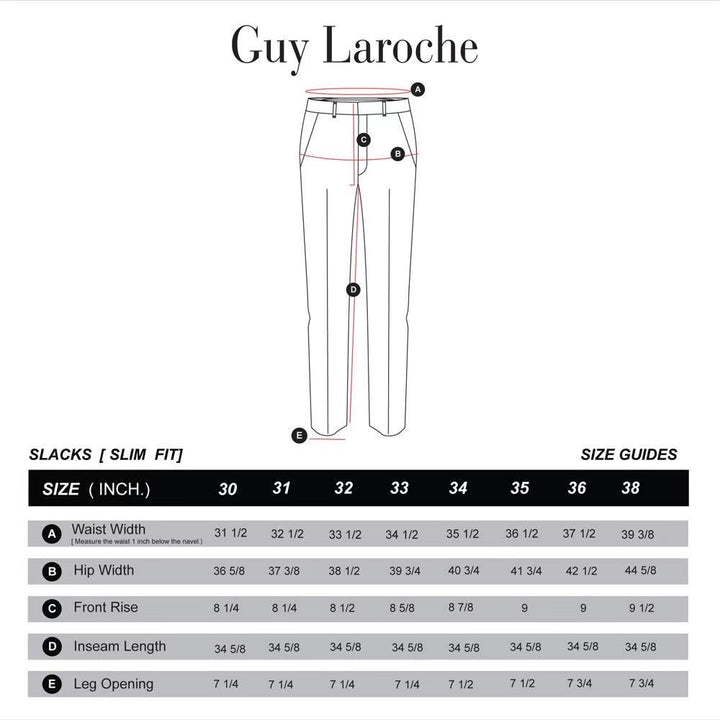 Guy Laroche กางเกงสแล็ค ขายาว สีดำ รุ่น BSB6201S4 
