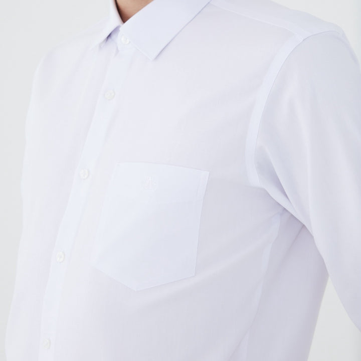 ARROW EASY CARE SHIRT -ดูแลรักษาง่าย สวมใส่สบาย- เสื้อเชิ้ตทำงานแขนยาวสีขาว ทรง SLIM FIT  รหัส MACS758-WH 