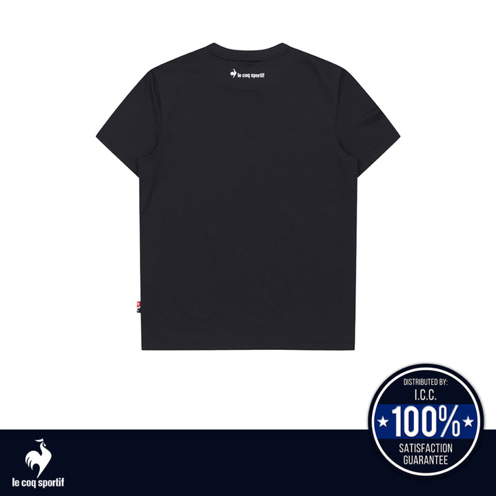 le coq sportif เสื้อเทรนนิ่ง ออกกำลังกาย ผู้หญิง สีดำ (T-shirt, เสื้อยืด, เสื้อออกกำลังกาย, lecoq) ICCSHOPPING