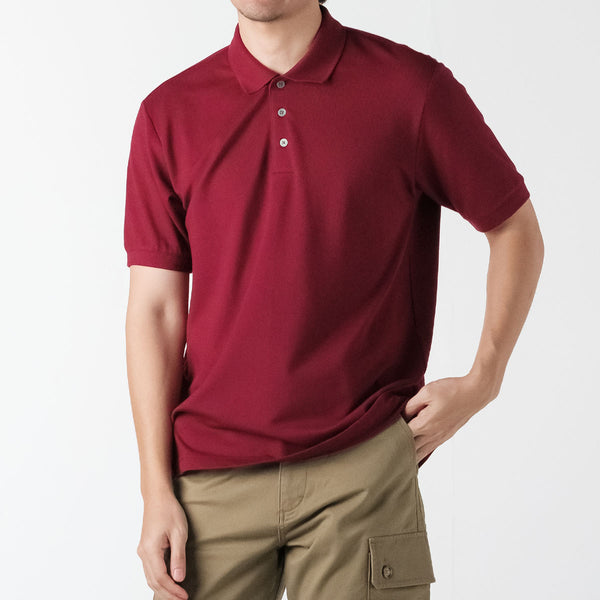 era-won เสื้อโปโล แขนสั้น ทรงสลิม Polo Shirt สี Maroon 