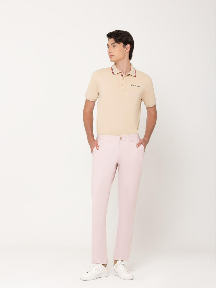 Guy Laroche เสื้อโปโลแขนสั้น สีเบจ ใส่สบาย สีสด ไม่ซีดง่าย ทรง Extra FIT รุ่น BKL6301W5BE ICCSHOPPING