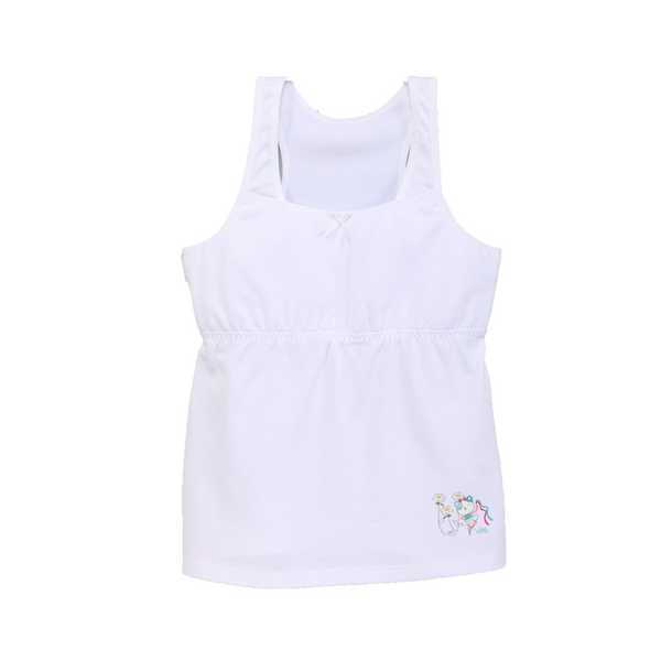 LITTLE WACOAL เสื้อกล้าม เด็กหญิง สีขาว แพ็ค 1 ชิ้น คละแบบ ไซส์ L-XL