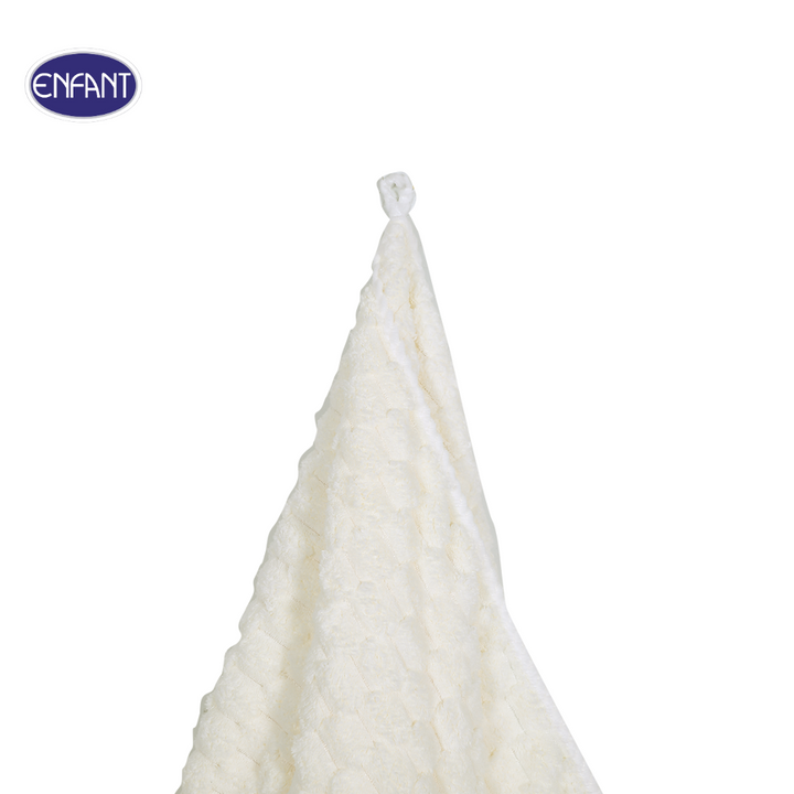 ENFANT (อองฟองต์) ผ้าขนหนู Pop corn ลายอองฟองต์ สีครีม 