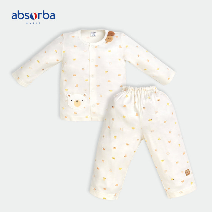 แอ็บซอร์บา ชุดนอนเด็ก แขนยาว สำหรับเด็ก 6 เดือน - 2 ปี นวัตกรรม Bamboo คอลเลคชั่น Mignon Bebe ICCSHOPPING