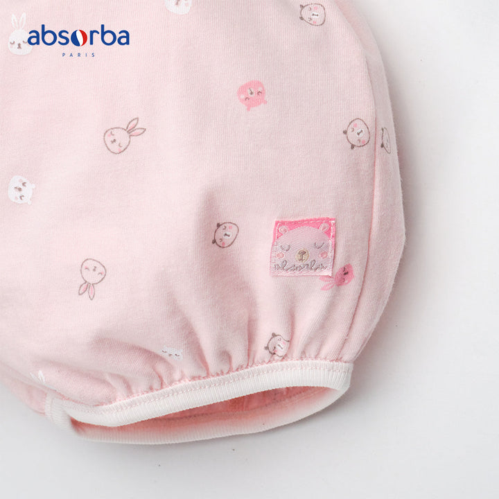 แอ็บซอร์บา ชุดเสื้อป้าย แขนสั้น  สำหรับเด็กแรกเกิด สีชมพู คอลเลคชั่น Petit Ours ICCSHOPPING