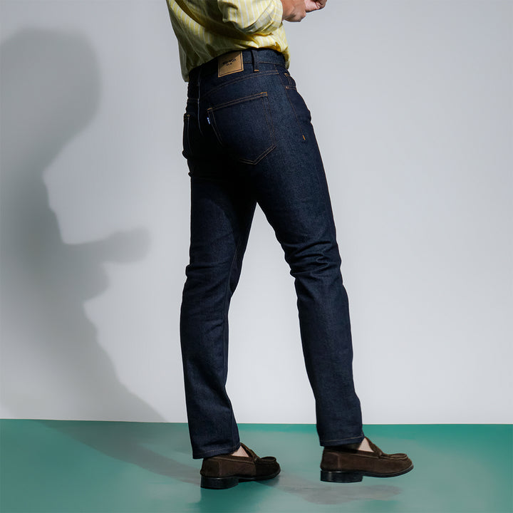 era-won กางเกงยีนส์ DENIM SLIM ANTIBACTERIA สี Double Blue (11.5OZ.) 