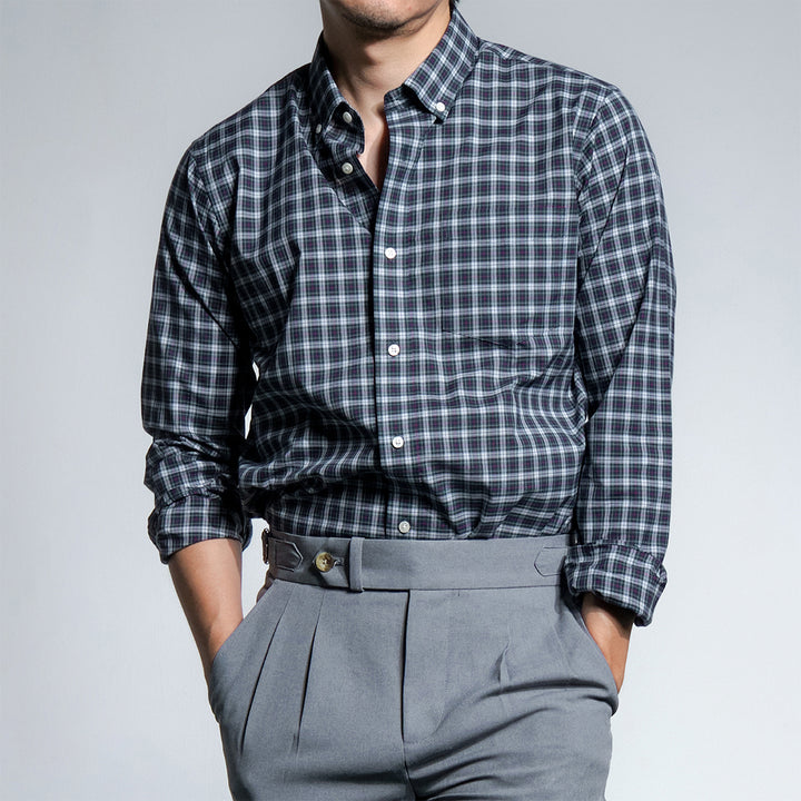 era-won เสื้อเชิ้ต ทรงปกติ รุ่น Dress Shirt สี Monaco black 