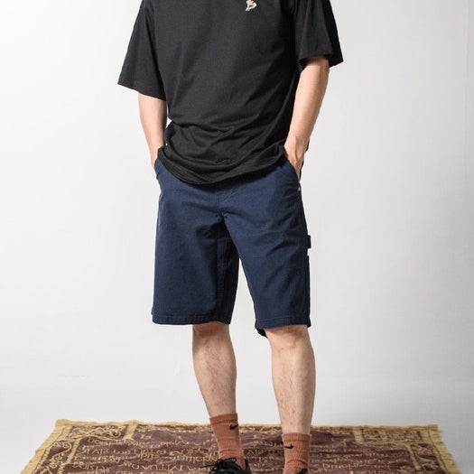 era-won กางเกงยีนส์ขาสั้น มีกระเป๋าข้าง รุ่น  SHORTS CARPENTER DENIM COLOR  สี Navy