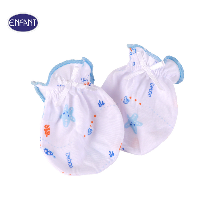 ENFANT (อองฟองต์) Gift set Debon by Enfant เซ็ตเสื้อผ้า 1กล่อง/6ไอเท็ม สำหรับเด็ก 0-3 เดือน ผ้าคอตตอน 100% สีฟ้า 