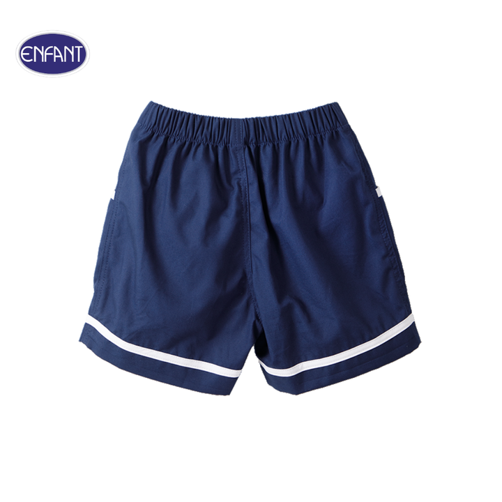 ENFANT (อองฟองต์) ชุดเสื้อแขนสั้น+กางเกงขาสั้น สำหรับเด็ก 3 เดือน - 2 ปี คอลเล็กชั่น Marine ผ้าคอตตอน 100% สีฟ้า 