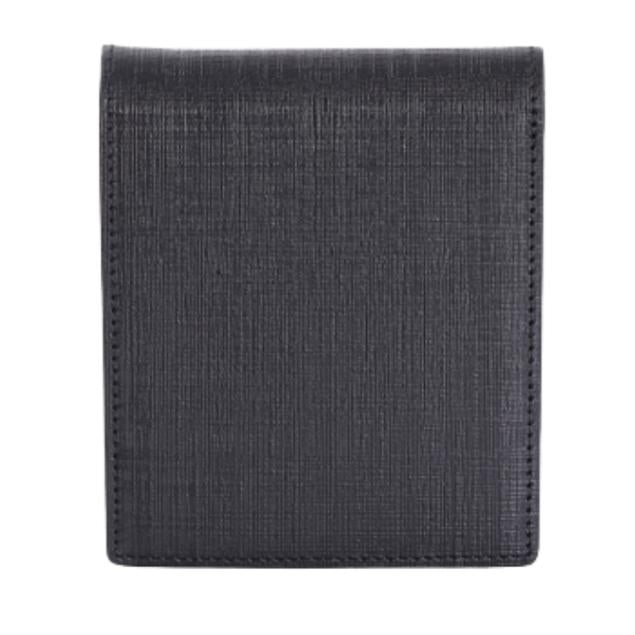 Guy Laroche กระเป๋าสตางค์หนังอัดลาย พับสั้น 8 การ์ด สีดำ (BW31621W5BLS1) ICCSHOPPING