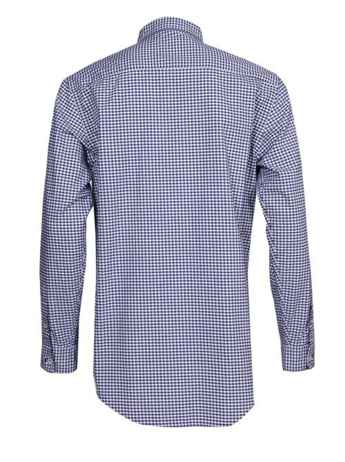 ARROW Gingham Oxford Shirt เสื้อเชิ้ตแขนยาว ลายตาราง ทรง Smart สีกรม MACM101-NV 