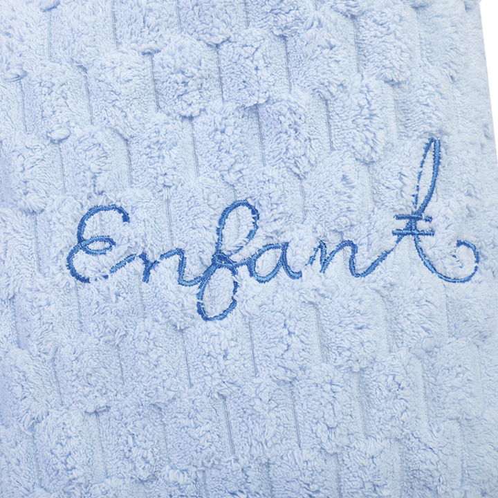 ENFANT (อองฟองต์) ผ้าขนหนู Pop corn ลายอองฟองต์ สีฟ้า ENFANT
