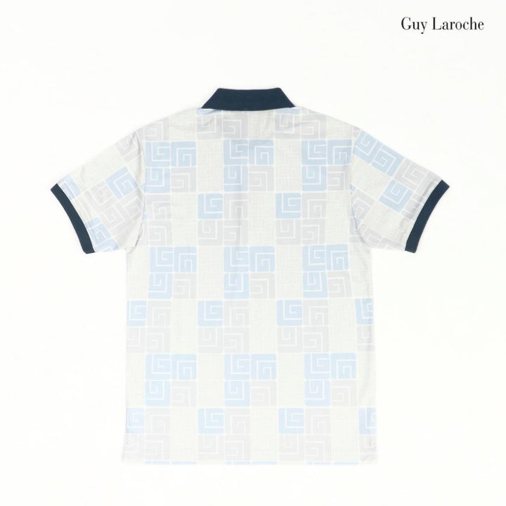 Guy Laroche เสื้อโปโลแขนสั้น สีฟ้า เนื้อผ้า 100% Polyester ทรง Extra FIT รุ่น BKL7301W5BU ICCSHOPPING