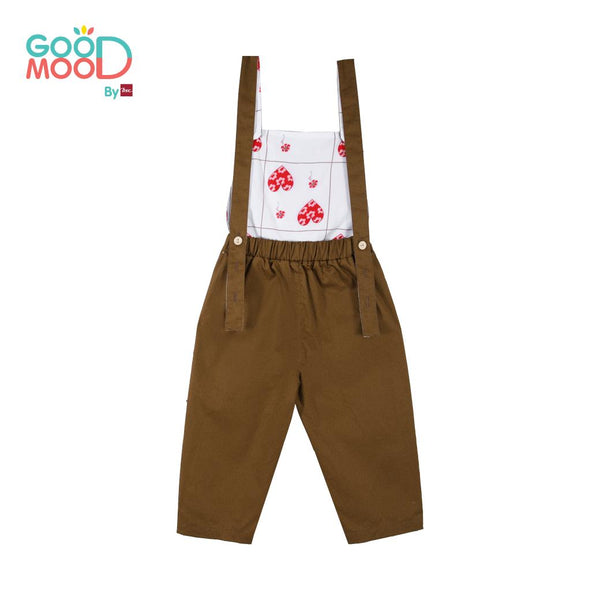 GOOD MOOD เอี๊ยมขายาว2in1 + PATCHES 4 ชิ้น สำหรับเด็กอายุ 2-9 ปี ICCSHOPPING