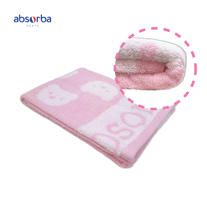 แอ็บซอร์บา  (แพ็ค 1 ผืน) ผ้าขนหนู ลายน้องหมี มีให้เลือก 2 สี รุ่น Cotton Print ทอ 2 ด้าน -  tw ICCSHOPPING