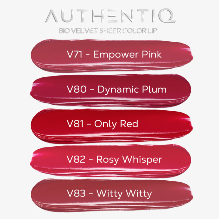 BSC AUTHENTIQ BIO VELVET SHEER LIP  ลิปสติกเนื้อเชียร์ 