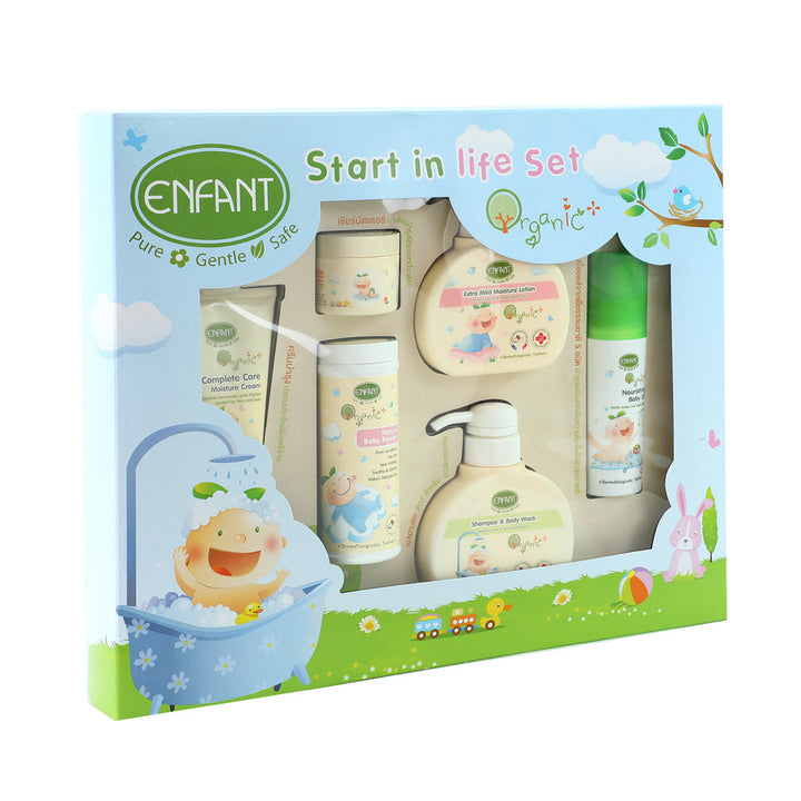 Enfant อองฟองต์ Organic Start In Life Set เซ็ตสุดคุ้ม สำหรับเด็กแรกเกิด เอาใจคุณแม่แรกคลอดกับไอเท็ม 6 ชิ้น ENFANT