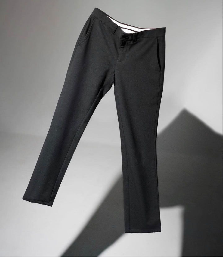 era-won กางเกงสแลคขายาว ทรงเดฟ Monotone workday สี Black Butterfly (สีดำ) ICCSHOPPING