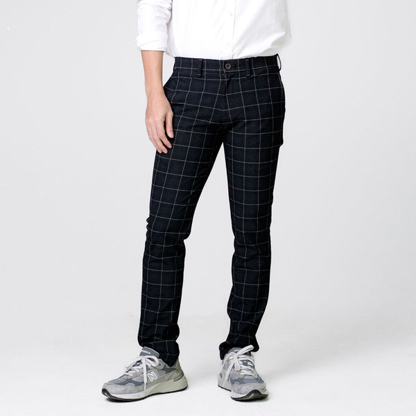 era-won กางเกงสแลคขายาว Workday Monotone Festive สี Black Rock 