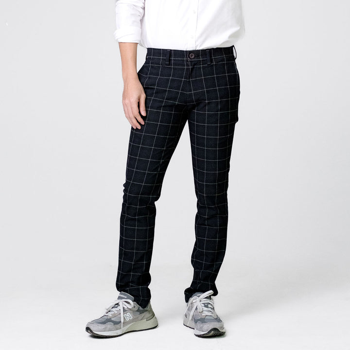 era-won กางเกงสแลคขายาว Workday Monotone Festive สี Black Rock 