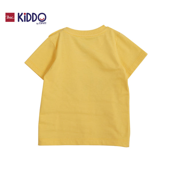 ENFANT (อองฟองต์) BSC KIDDO by Enfant ชุดเสื้อแขนสั้น+กางเกงขาสั้น สำหรับเด็ก 3 เดือน - 2 ปี คอลเล็กชั่น DINO DUDE สีเหลือง ICCSHOPPING