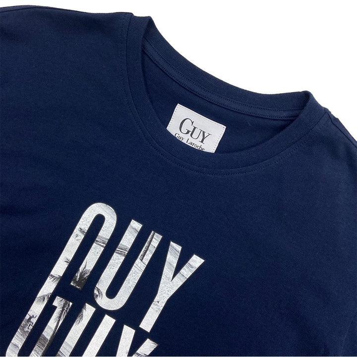Guy Laroche เสื้อยืดสกรีนลายรองเท้า เนื้อผ้า Cotton100% Guy Laroche