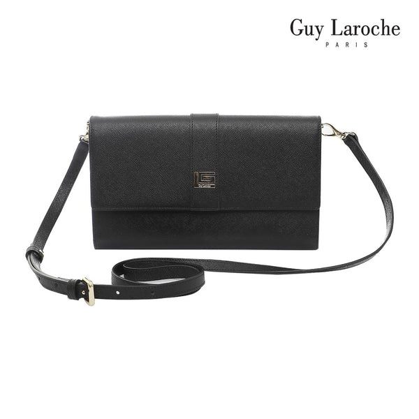 Guy Laroche กระเป๋าสะพายสตรี รุ่น CLASSIC III ( หนังอัดลาย ) - AGH0112_BL 
