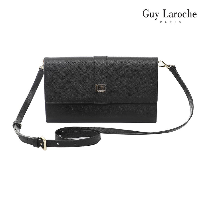 Guy Laroche กระเป๋าสะพายสตรี รุ่น CLASSIC III ( หนังอัดลาย ) - AGH0112_BL 