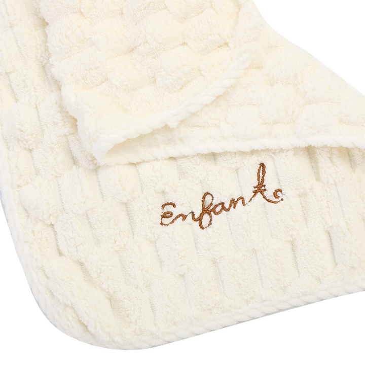 ENFANT (อองฟองต์) ผ้าขนหนู Pop corn ลายอองฟองต์ สีครีม 