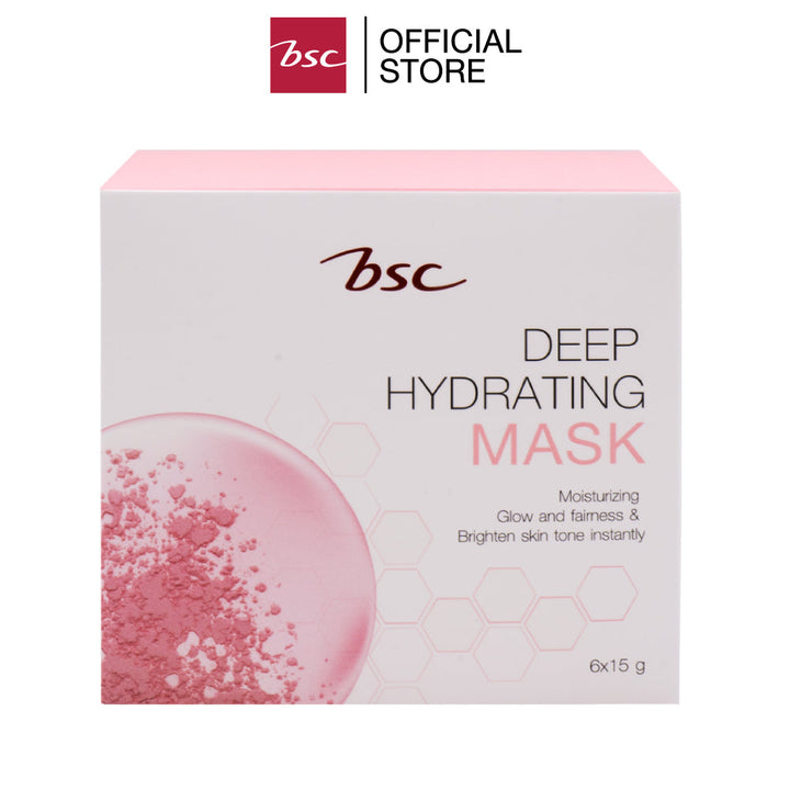 BSC DEEP HYDRATING MASK บีเอสซี ดีป ไฮเดรทติ้ง มาส์ก มาส์กพอกหน้าสูตรพิเศษ อุดมไปด้วยคุณค่าจากสาหร่ายทะเล ที่ช่วยกักเก็บความชุ่มชื้นให้แก่เซลล์ผิว ทำให้ผิวเนียนนุ่ม ชุ่มชื้นดูอิ่มน้ำ ICCSHOPPING