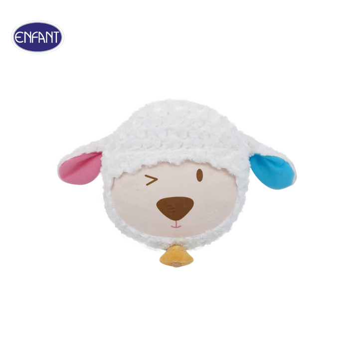 ENFANT (อองฟองต์) หมอนผ้าห่ม น้องแกะ เนื้อผ้าเวลลัว สีขาว ขนาด 30x40 นิ้ว 