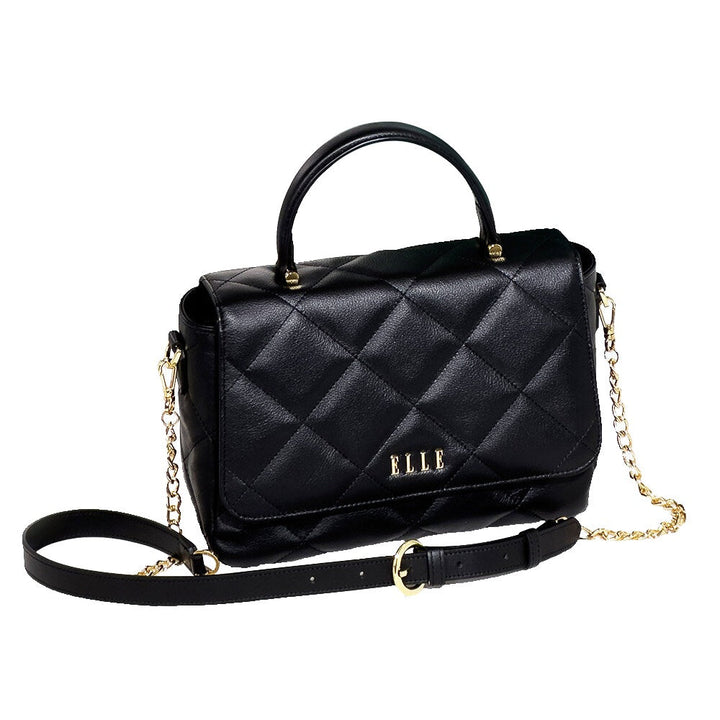 ELLE BAG I กระเป๋าสะพายข้างผู้หญิงทรง QUITING มี 4 สี สีดำ สีเขียว สีขาว สีม่วง I EWH164 Elle