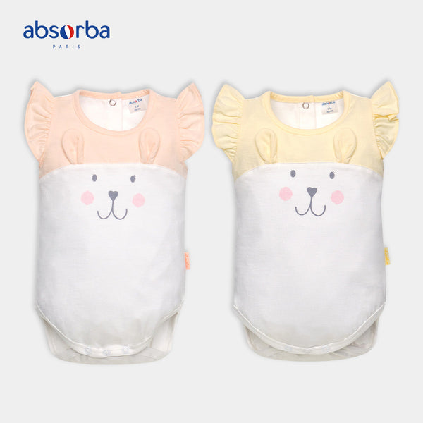 แอ็บซอร์บา ชุดบอดี้สูทสั้น สำหรับเด็กอายุแรกเกิด - 3  เดือน มี 2 สี ให้เลือก คอลเลคชั่น Petit Safari *จำหน่ายเฉพาะออนไลน์* ICCSHOPPING