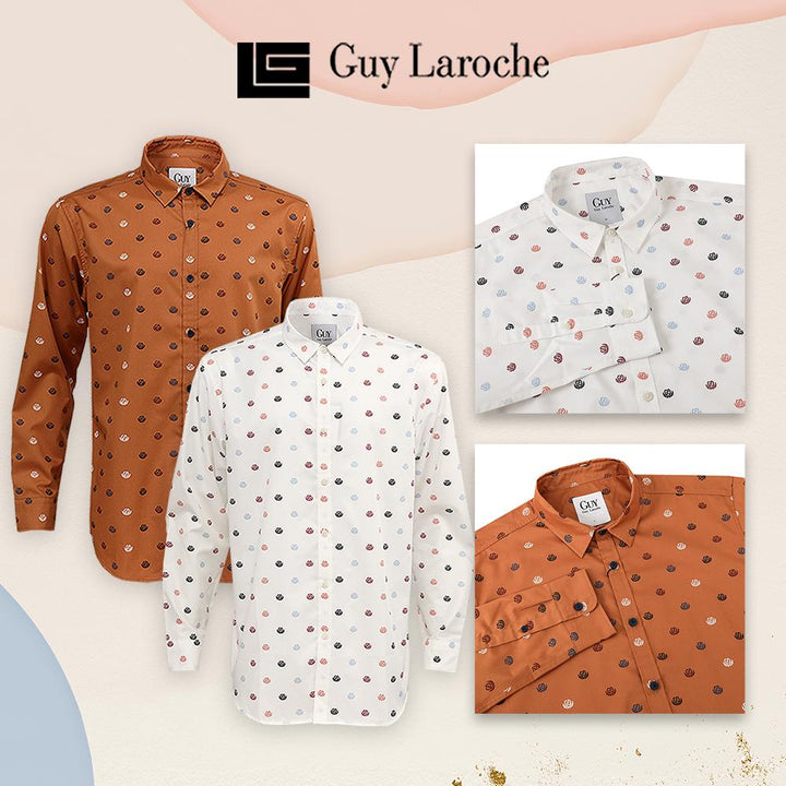 Guy Laroche เสื้อเชิ๊ตแขนยาว รุ่น DAC5201P4-0 ICCSHOPPING