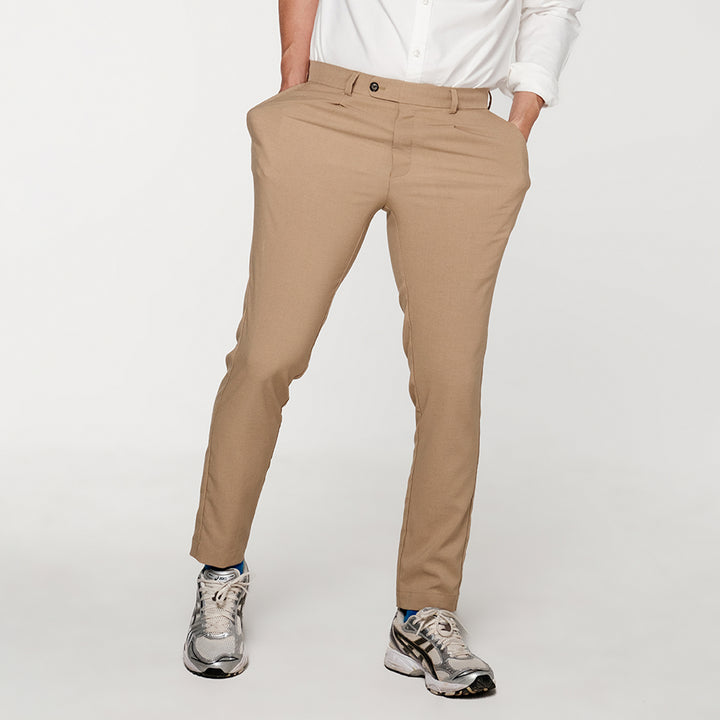 era-won กางเกง รุ่น Luxury details V3 ทรง Skinny Crop สี Beige 