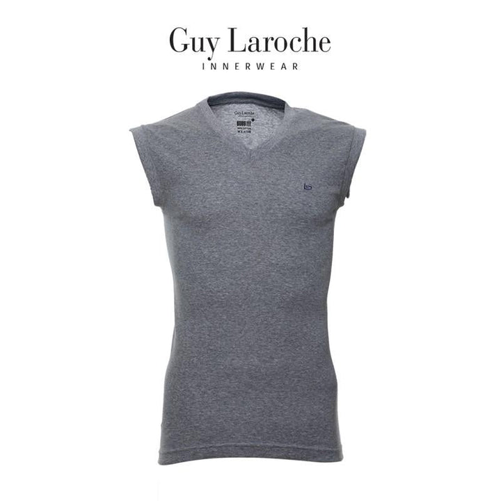 Guy Laroche (เสื้อแขนกุดคอวี Bady fit) มีให้เลือก 3 สี ผ้า Cotton USA 100% รุ่น(JVS2423R4) ICCSHOPPING