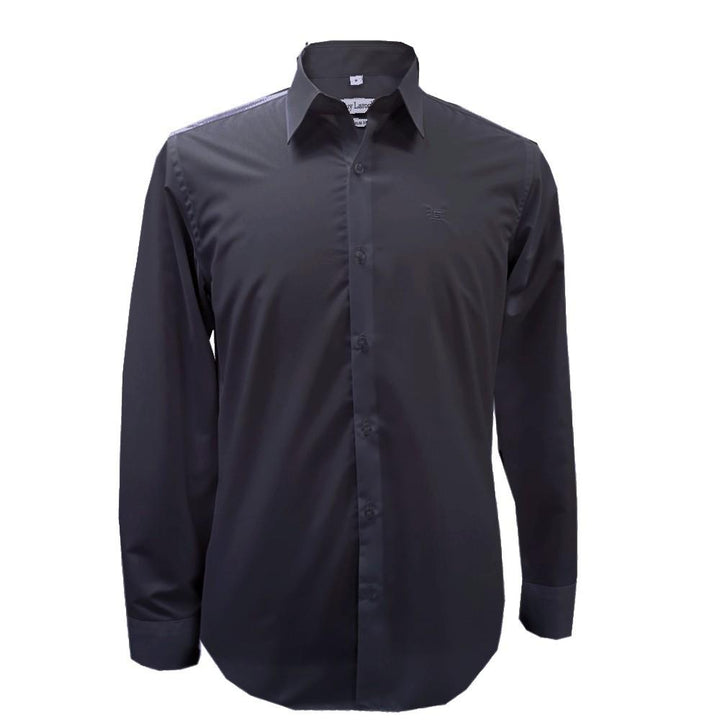 Guy Laroche เสื้อเชิ้ตแขนยาว คอปก สีพื้น ปักโลโก้  (BAB6254P5) ทรง Slim Fit มีให้เลือก 6 สี ICCSHOPPING