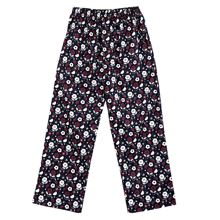 Guy Laroche ชุดนอน (แขนสั้น ขายาว) ลายพิมพ์ Cotton 100% สีกรม Guy Laroche
