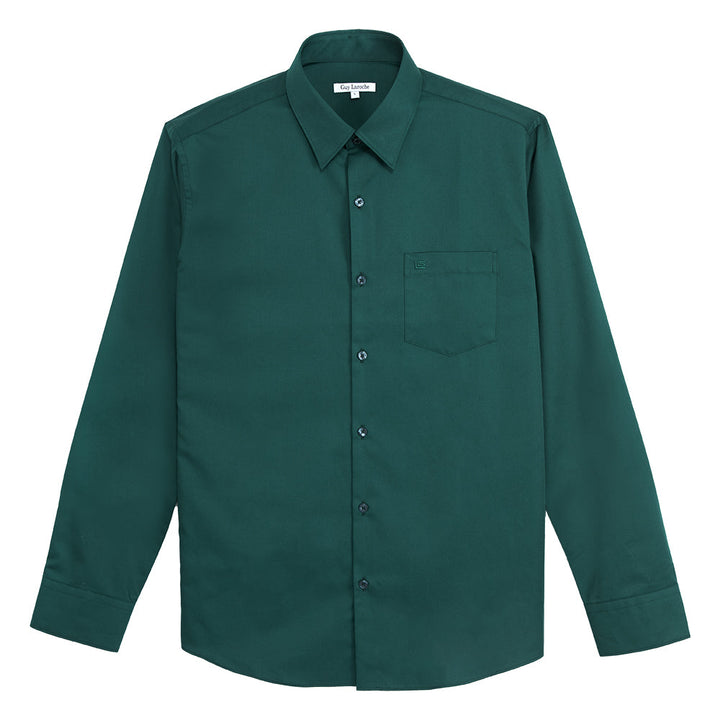 Guy Laroche เสื้อเชิ้ตคอปกสีพื้น Slim fit รุ่นขายดี (BAB6200P3) Guy Laroche