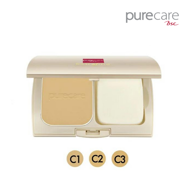 BSC Pure Care (บีเอสซี เพียวแคร์) EXTRA FINE & WHITE POWDER CAKE 13g. Purecare BSC