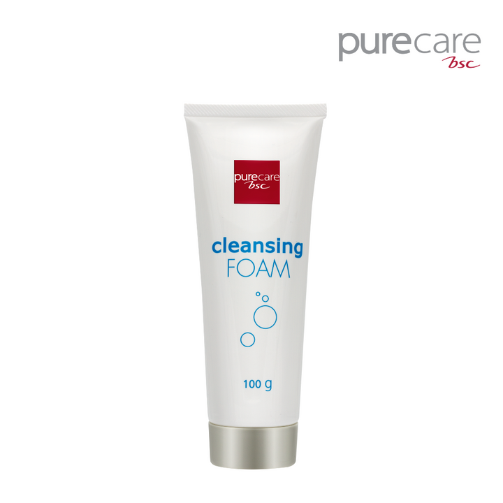 BSC Pure Care (บีเอสซี เพียวแคร์) CLEANSING FOAM  โฟมล้างทำความสะอาดผิว 100g. PURECARE BSC