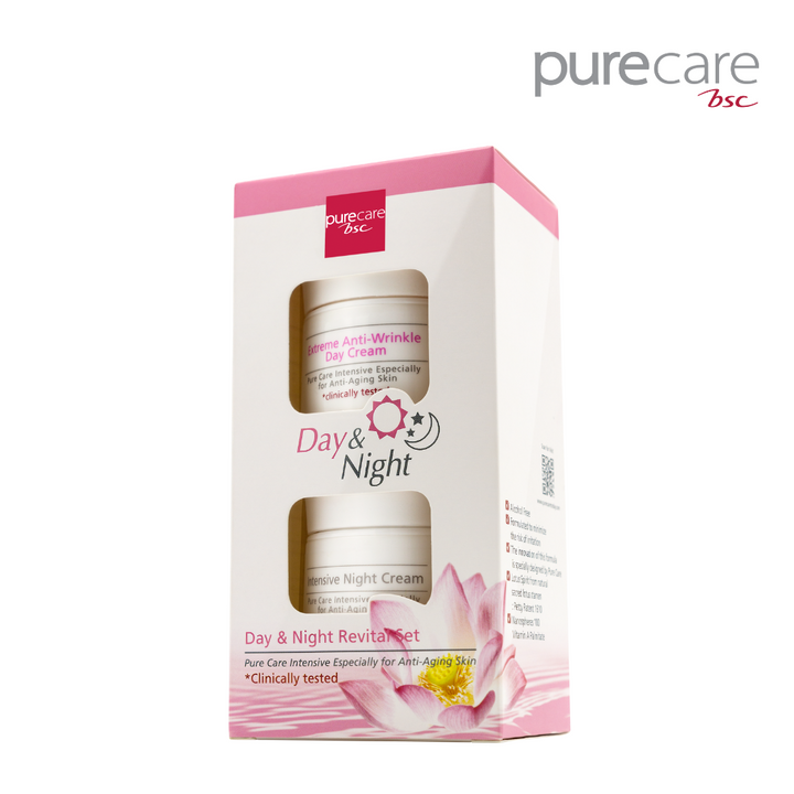BSC Pure Care (บีเอสซี เพียวแคร์) DAY AND NIGHT REVITAL SET 40ml. Purecare BSC