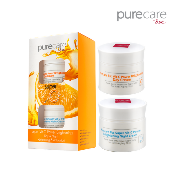 BSC Pure Care (บีเอสซี เพียวแคร์) VIT C POWER DAY&NIGHT SET 40ml.