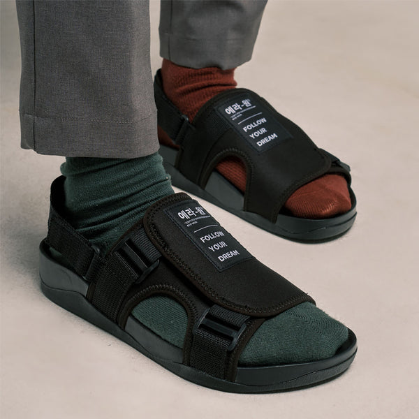 era-won Slide Sandals รุ่น S6 สี S6-Black 
