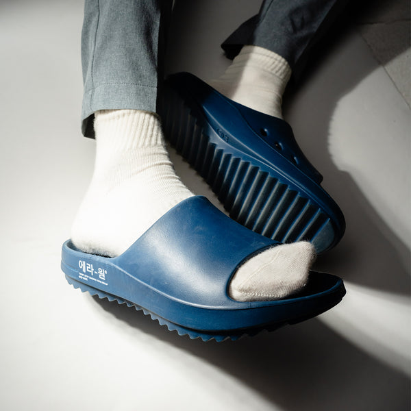 era-won Slides (Sandals) รองเท้าแตะ สี Blue Dragon - กรม