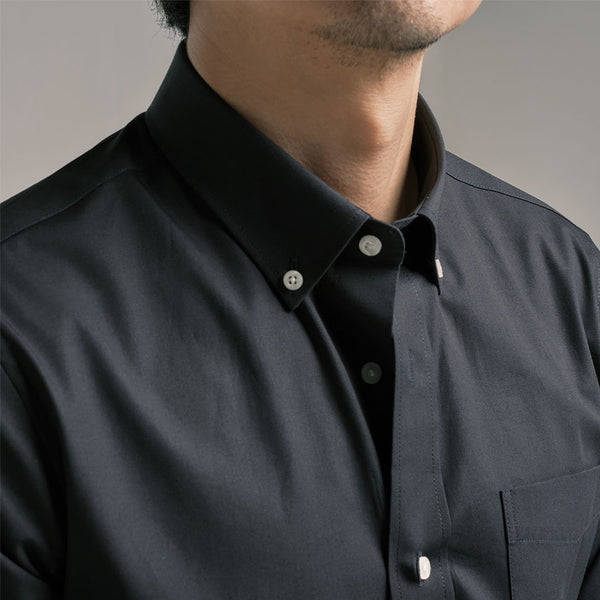 era-won เสื้อเชิ้ต Premium Quality Dress Shirt แขนยาว สี Black01 